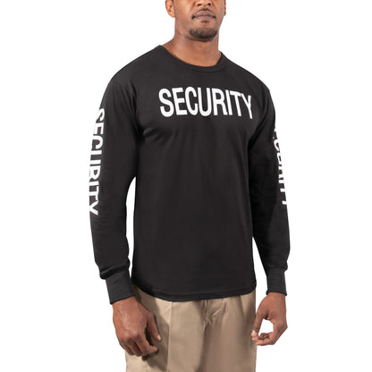 Rothco Long Sleeve Two-Sided Security T-Shirt Size Large