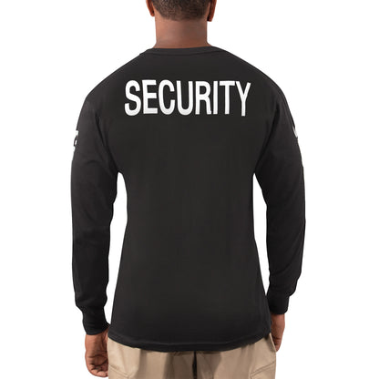 Rothco Long Sleeve Two-Sided Security T-Shirt Size Large
