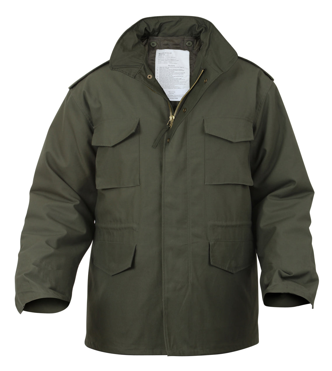 Rothco M-65 Field Jacket Olive Drab Size Large - Long