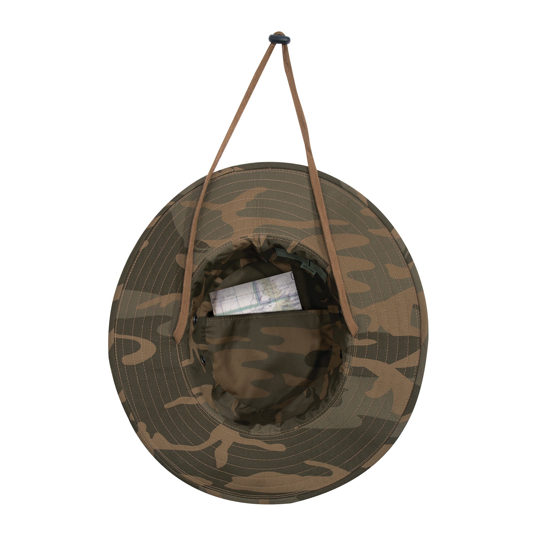 Rothco Adjustable Boonie Hat Coyote Camo - Outdoor Wide-Brim Military Style Hat