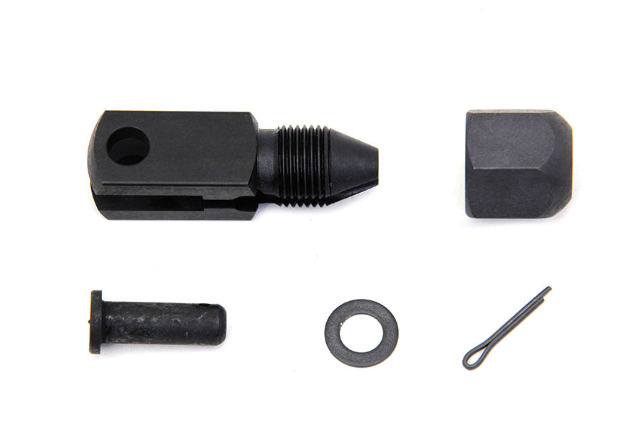 Colony Parkerized Lower Brake Cable Clamp for Harley Davidson Spring Forks