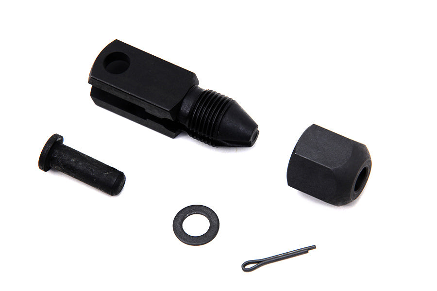 Colony Parkerized Lower Brake Cable Clamp for Harley Davidson Spring Forks