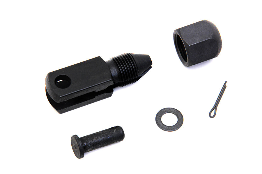 Colony Parkerized Lower Brake Cable Clamp for Harley Davidson Spring Forks