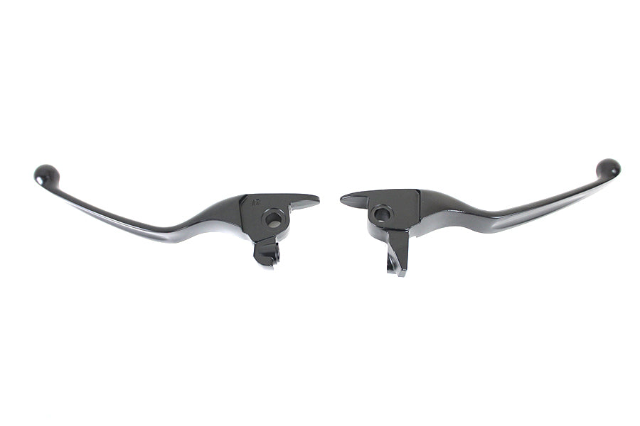V-Twin M8 Matte Black Wide Tamer Hand Lever Set for Harley Davidson FLT (2017-2020)