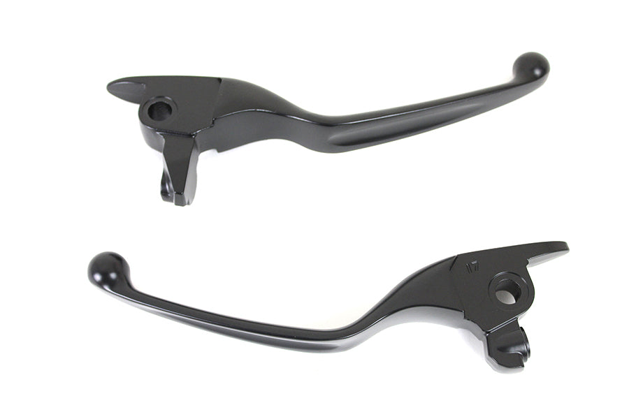 V-Twin M8 Matte Black Wide Tamer Hand Lever Set for Harley Davidson FLT (2017-2020)