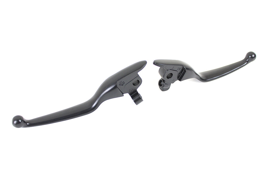 V-Twin M8 Matte Black Wide Tamer Hand Lever Set for Harley Davidson FLT (2017-2020)