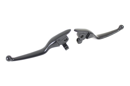 V-Twin M8 Matte Black Wide Tamer Hand Lever Set for Harley Davidson FLT (2017-2020)