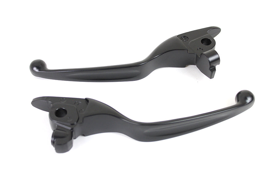 V-Twin M8 Matte Black Wide Tamer Hand Lever Set for Harley Davidson FLT (2017-2020)