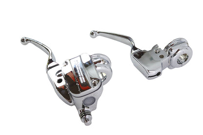 V-Twin Clutch and Master Cylinder Reservoir Kit with Chrome Covers for Harley Davidson FLT and FLHXXX Models - Part 053949
