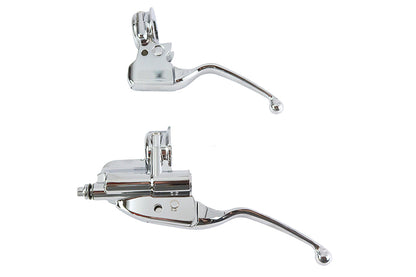 V-Twin Clutch and Master Cylinder Reservoir Kit with Chrome Covers for Harley Davidson FLT and FLHXXX Models - Part 053949
