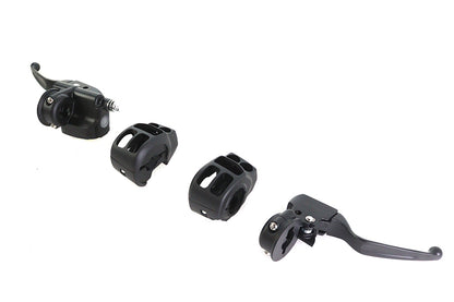 V-Twin Front Handlebar Control Kit in Black for Harley Davidson FLHT, FLHX, FLHR (Part # 053947)