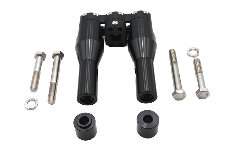 Wyatt Gatling 6 Inch Baron Style Riser Set in Black - Part 78969B