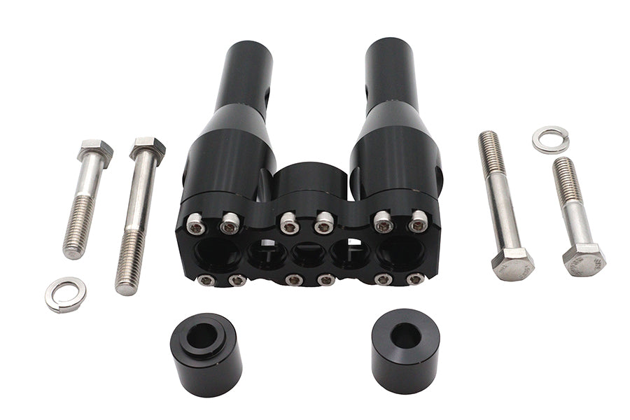 Wyatt Gatling 6 Inch Baron Style Riser Set in Black - Part 78969B