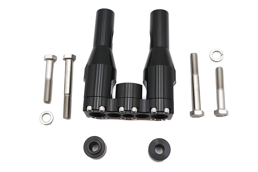 Wyatt Gatling 6 Inch Baron Style Riser Set in Black - Part 78969B