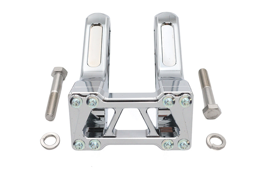 Wyatt Gatling 6 Inch Pirate Style Riser Set Chrome - Part 78968