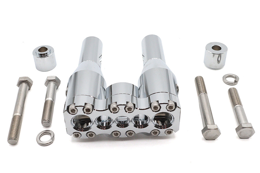 Wyatt Gatling 6 Inch Baron Style Riser Set Chrome - Part 78969
