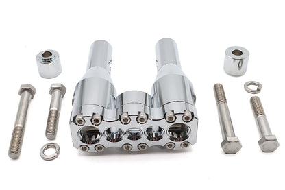 Wyatt Gatling 6 Inch Baron Style Riser Set Chrome - Part 78969