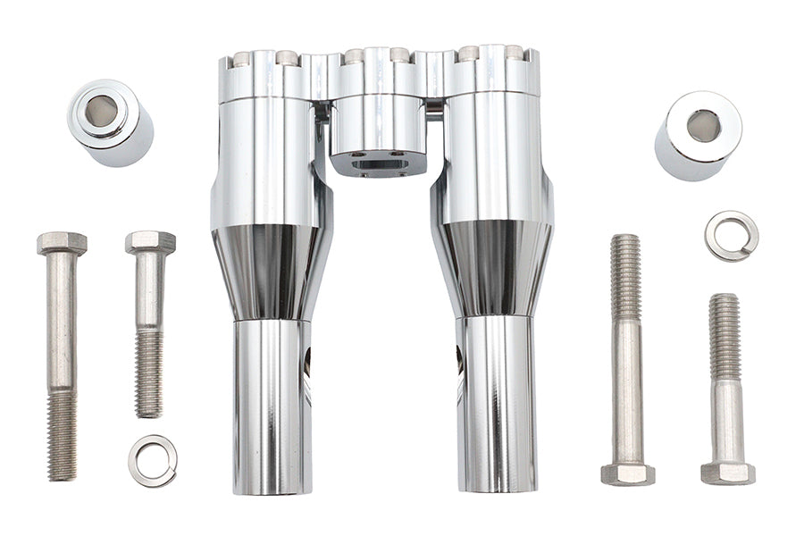Wyatt Gatling 6 Inch Baron Style Riser Set Chrome - Part 78969