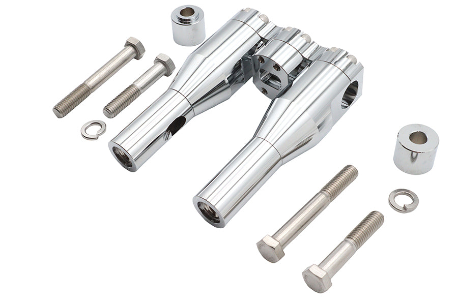Wyatt Gatling 6 Inch Baron Style Riser Set Chrome - Part 78969