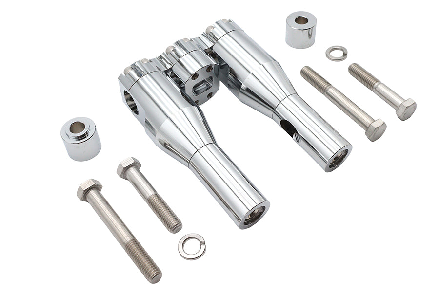 Wyatt Gatling 6 Inch Baron Style Riser Set Chrome - Part 78969