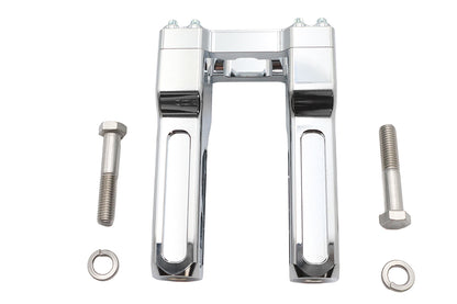 Wyatt Gatling 6 inch Pirate Style Riser Set Chrome - Motorcycle Handlebar Accessories