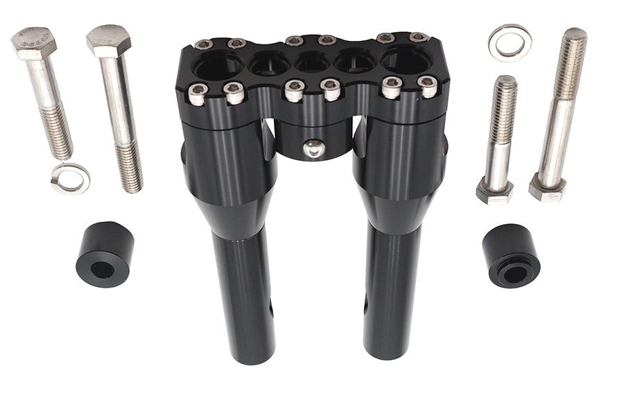 Wyatt Gatling 8 Inch Baron Style Riser Set in Black (Part #78969AB)