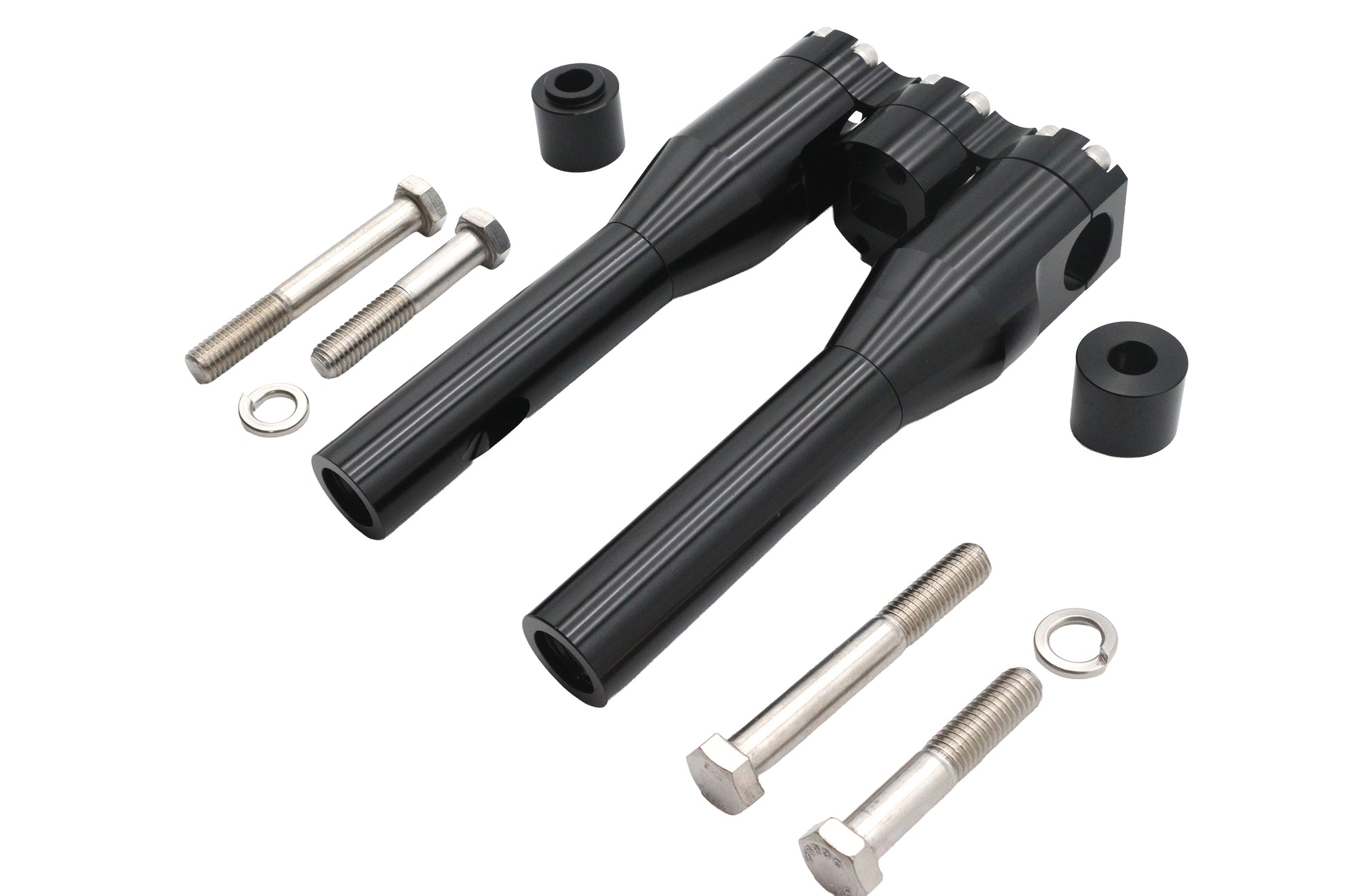 Wyatt Gatling 8 Inch Baron Style Riser Set in Black (Part #78969AB)