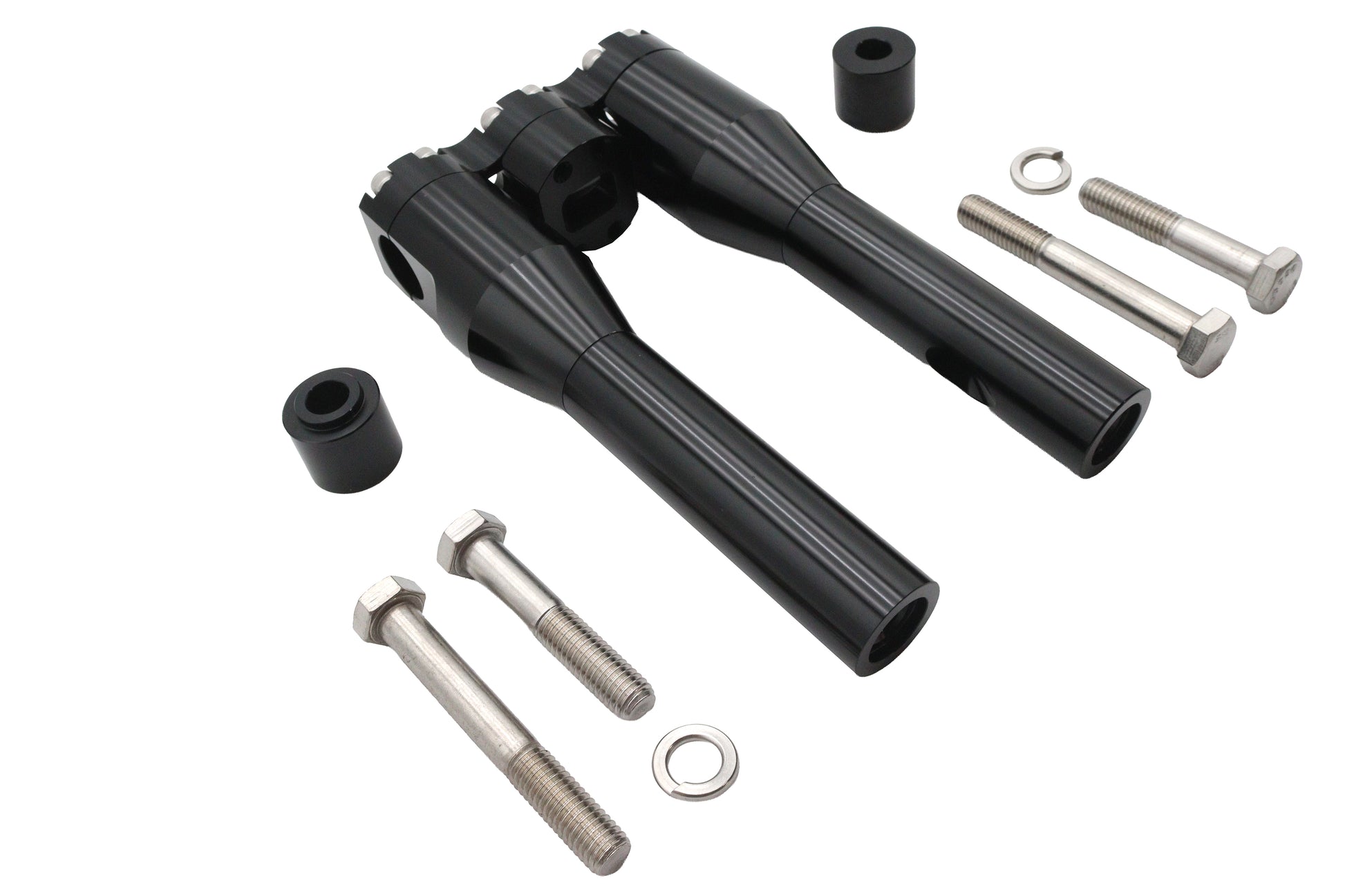Wyatt Gatling 8 Inch Baron Style Riser Set in Black (Part #78969AB)