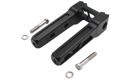 Wyatt Gatling 8 Inch Pirate Style Riser Set in Black - Part #78970AB
