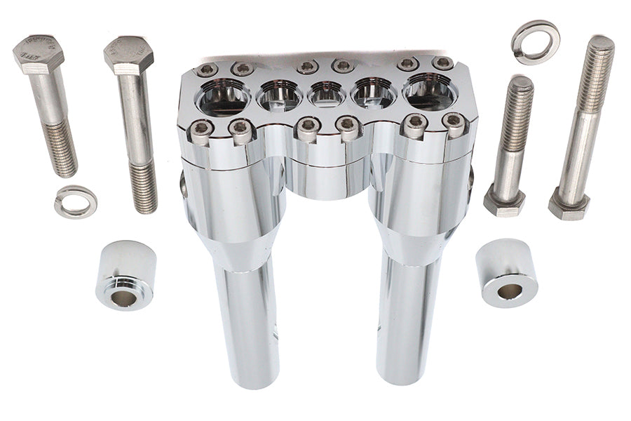 Wyatt Gatling 8 Inch Baron Style Riser Set Chrome - Part 78969A