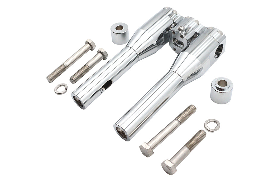 Wyatt Gatling 8 Inch Baron Style Riser Set Chrome - Part 78969A