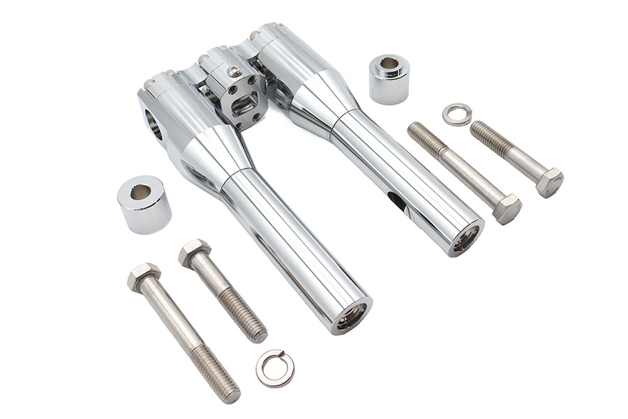 Wyatt Gatling 8 Inch Baron Style Riser Set Chrome - Part 78969A