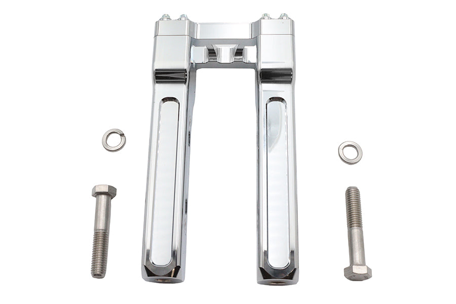 Wyatt Gatling 8 Inch Pirate Style Riser Set Chrome - Part #78970A