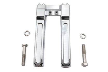 Wyatt Gatling 8 Inch Pirate Style Riser Set Chrome - Part #78970A