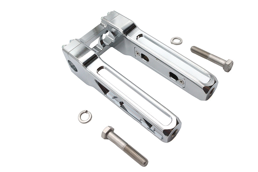 Wyatt Gatling 8 Inch Pirate Style Riser Set Chrome - Part #78970A
