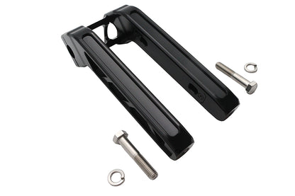 Wyatt Gatling 10 Inch Pirate Style Riser Set in Black, Part Number 78968DB