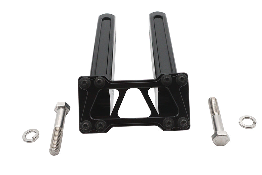 Wyatt Gatling 10 Inch Pirate Style Riser Set in Black, Part Number 78968DB