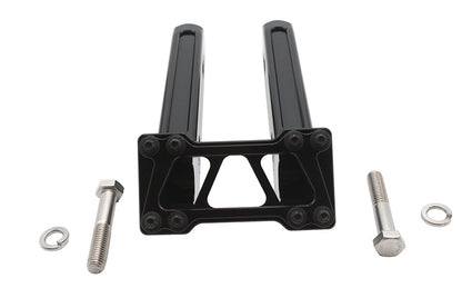 Wyatt Gatling 10 Inch Pirate Style Riser Set in Black, Part Number 78968DB