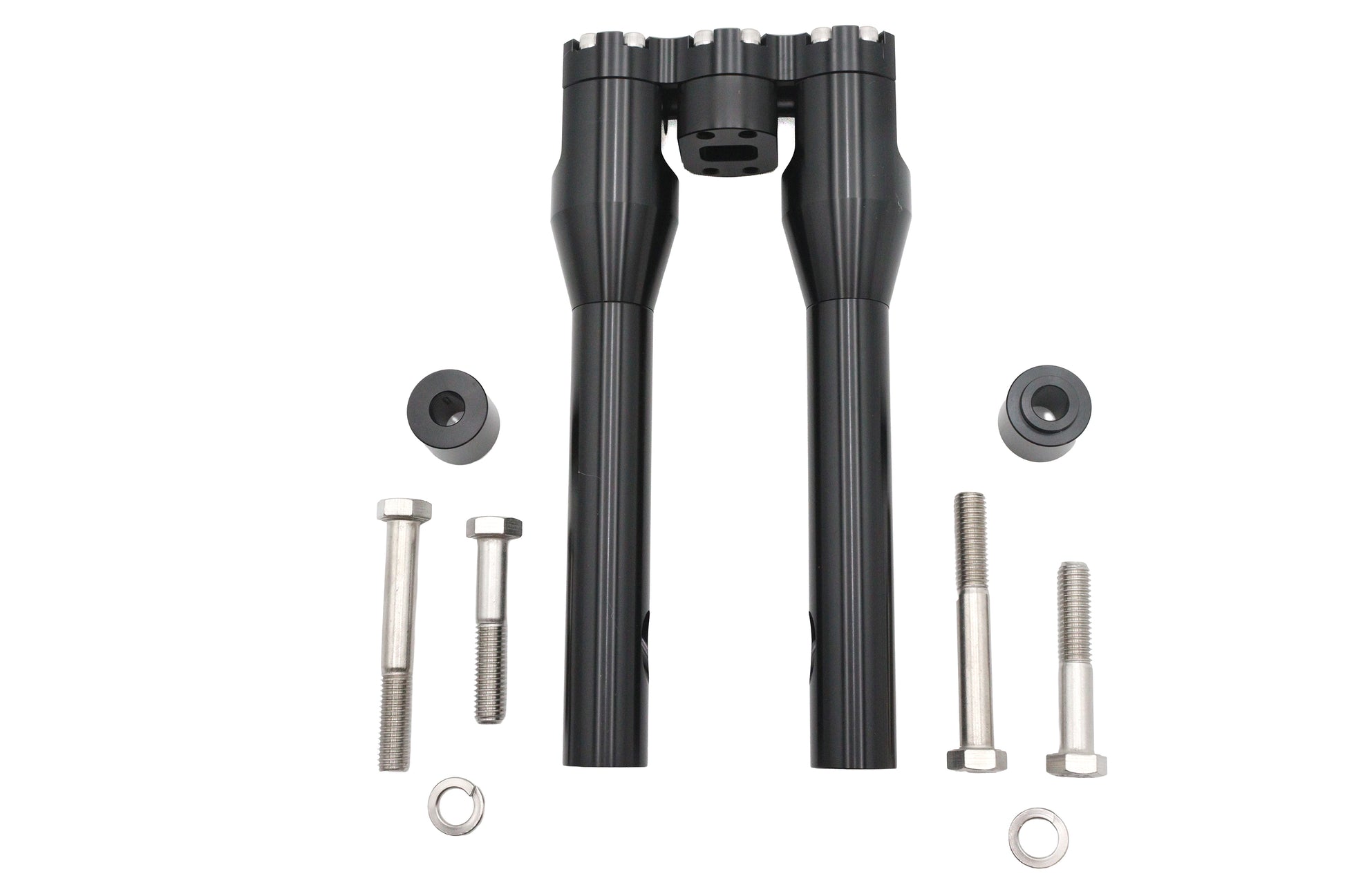 Wyatt Gatling 10 Inch Baron Style Riser Set in Black with 1/2 x 13 Mount Bolts