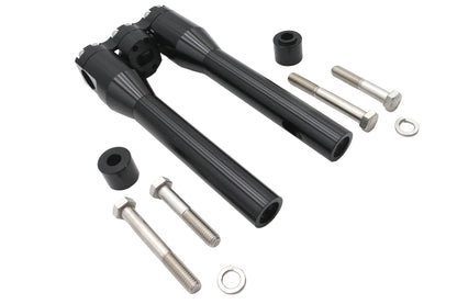 Wyatt Gatling 10 Inch Baron Style Riser Set in Black with 1/2 x 13 Mount Bolts