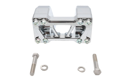 Wyatt Gatling 10 Inch Pirate Style Riser Set Chrome - Part Number 78968D