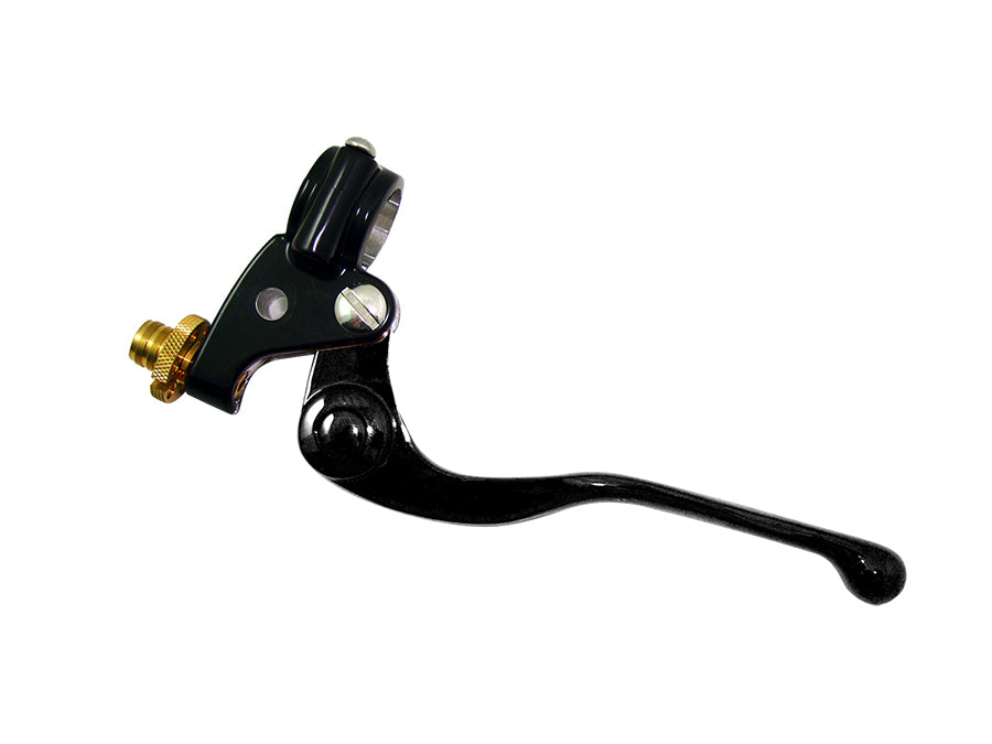 V-Twin Vintage Handlebar Clutch Handle Assembly in Black - Part 62330LB