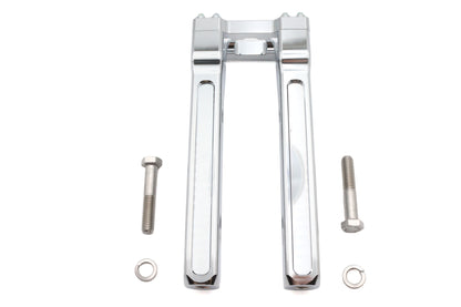 Wyatt Gatling 10 Inch Pirate Style Riser Set Chrome – Motorcycle Handlebar Riser for 1/2 x 13 Mount Bolts