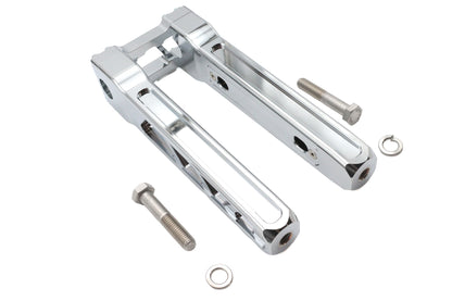 Wyatt Gatling 10 Inch Pirate Style Riser Set Chrome – Motorcycle Handlebar Riser for 1/2 x 13 Mount Bolts