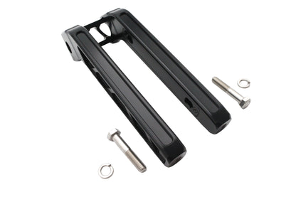 Wyatt Gatling 12 Inch Pirate Style Riser Set in Black – Adjustable Handlebar Riser with Open Window Clamp