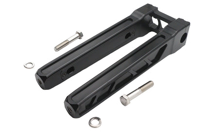 Wyatt Gatling 12 inch Pirate Style Riser Set in Black with 1/2 x 13 Mount Bolts