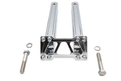 Wyatt Gatling 12 Inch Pirate Style Riser Set Chrome - Part Number 78968E
