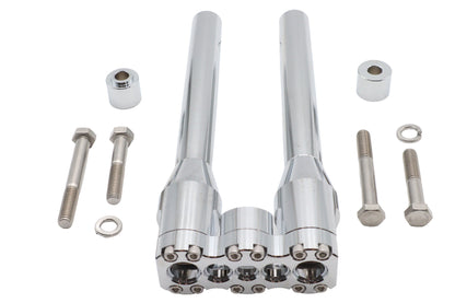 Wyatt Gatling 12 Inch Baron Style Riser Set Chrome - Part #78969E