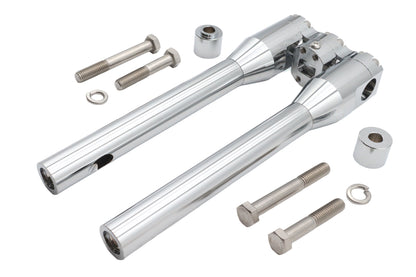 Wyatt Gatling 12 Inch Baron Style Riser Set Chrome - Part #78969E