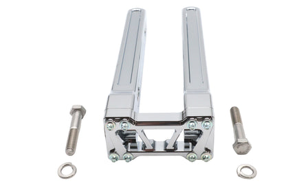 Wyatt Gatling 12 Inch Pirate Style Riser Set Chrome - Motorcycle Handlebar Risers